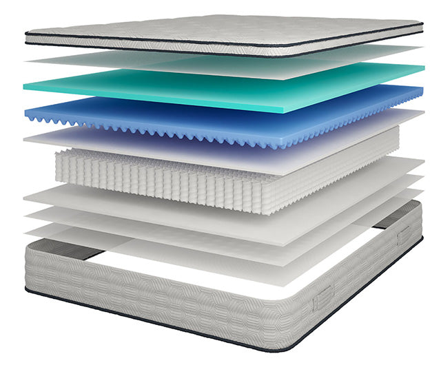 Salvia 12" Queen Hybrid Pocket Coil Mattress - Imperial Furniture (Las Vegas, NV) - Multi Location