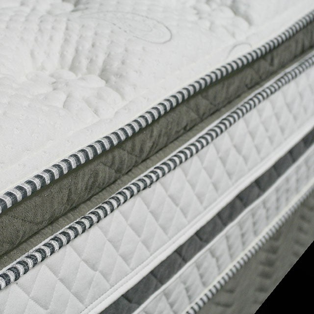 SIDDALEE White/Gray 16" Euro Pillow Top Mattress, Cal.King - Imperial Furniture (Las Vegas, NV) - Multi Location
