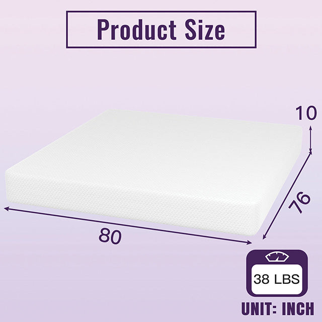 Nasturtium 10" E.King Bamboo Charcoal Infused Memory Foam - Imperial Furniture (Las Vegas, NV) - Multi Location