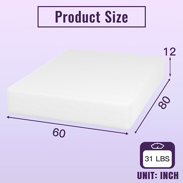 Nasturtium 12" Queen Bamboo Charcoal Infused Memory Foam - Imperial Furniture (Las Vegas, NV) - Multi Location