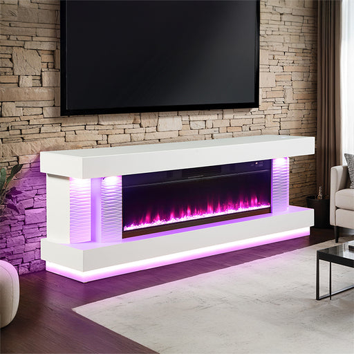 Peseux 71" TV Stand w/ Electric Fire Place - Imperial Furniture (Las Vegas, NV) - Multi Location