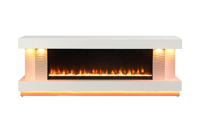 Peseux 71" TV Stand w/ Electric Fire Place - Imperial Furniture (Las Vegas, NV) - Multi Location