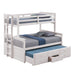 University Twin/Full Bunk Bed Grey, Walnut, & White - Imperial Furniture (Las Vegas, NV) - Multi Location
