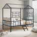 Rhonda Twin Loft Bed White, Silver, & Black - Imperial Furniture (Las Vegas, NV) - Multi Location