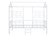 Rhonda Twin Loft Bed White, Silver, & Black - Imperial Furniture (Las Vegas, NV) - Multi Location