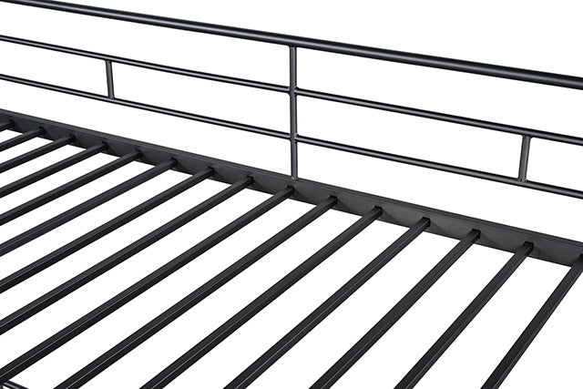 Myles Twin Loft Bed White, Silver & Black - Imperial Furniture (Las Vegas, NV) - Multi Location