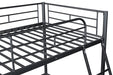 Myles Twin Loft Bed White, Silver & Black - Imperial Furniture (Las Vegas, NV) - Multi Location