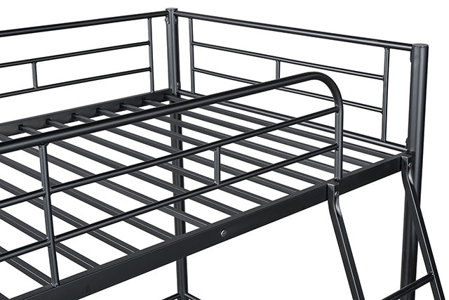 Myles Twin Loft Bed White, Silver & Black - Imperial Furniture (Las Vegas, NV) - Multi Location