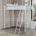 Myles Twin Loft Bed White, Silver & Black - Imperial Furniture (Las Vegas, NV) - Multi Location