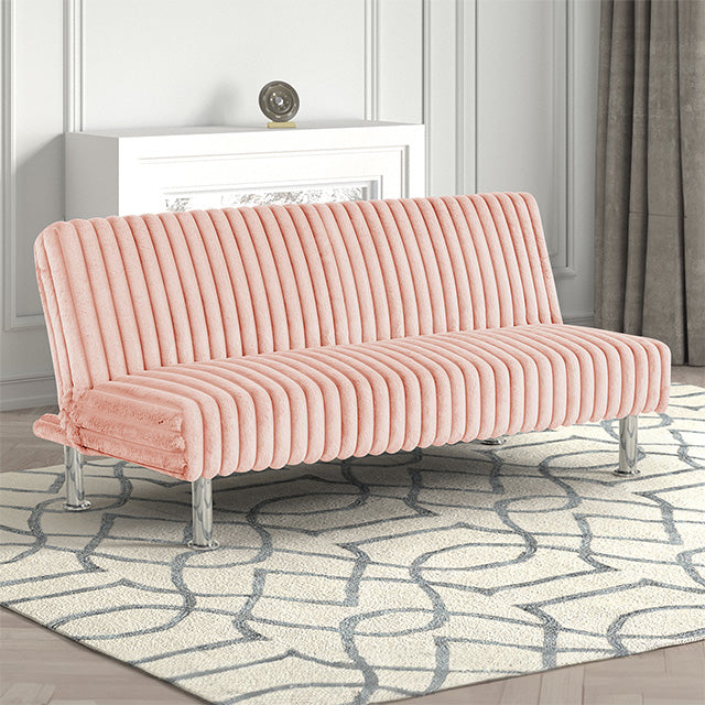 Hinwil Futon Sofa Bed Pink, Beige Grey, & Black - Imperial Furniture (Las Vegas, NV) - Multi Location
