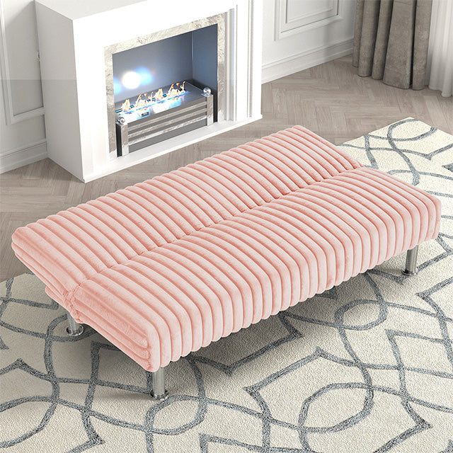 Hinwil Futon Sofa Bed Pink, Beige Grey, & Black - Imperial Furniture (Las Vegas, NV) - Multi Location