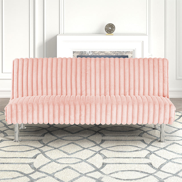 Hinwil Futon Sofa Bed Pink, Beige Grey, & Black - Imperial Furniture (Las Vegas, NV) - Multi Location