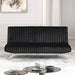 Villeneuve Futon Sofa Bed Black, Pink, & Grey - Imperial Furniture (Las Vegas, NV) - Multi Location