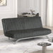 Villeneuve Futon Sofa Bed Black, Pink, & Grey - Imperial Furniture (Las Vegas, NV) - Multi Location