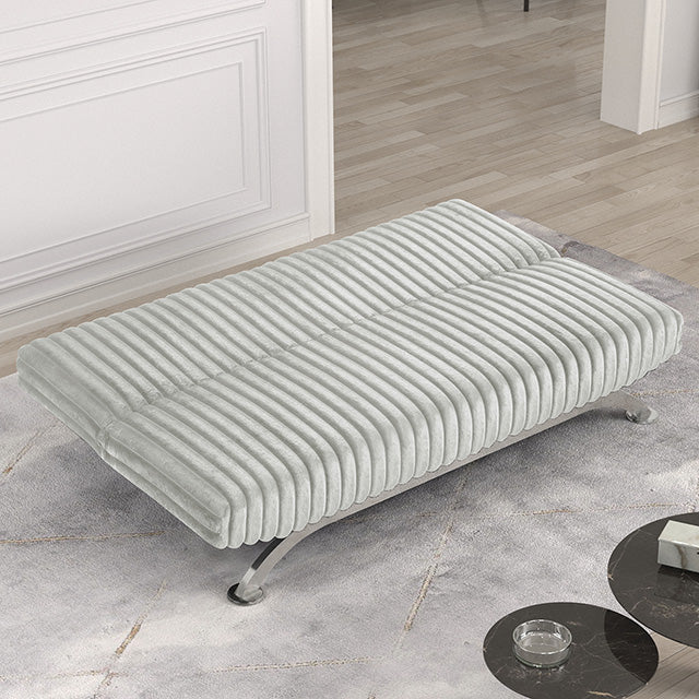 Villeneuve Futon Sofa Bed Black, Pink, & Grey - Imperial Furniture (Las Vegas, NV) - Multi Location