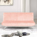Villeneuve Futon Sofa Bed Black, Pink, & Grey - Imperial Furniture (Las Vegas, NV) - Multi Location