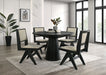 Tottenham 5 Pc Dining Table Set Black - Imperial Furniture (Las Vegas, NV) - Multi Location