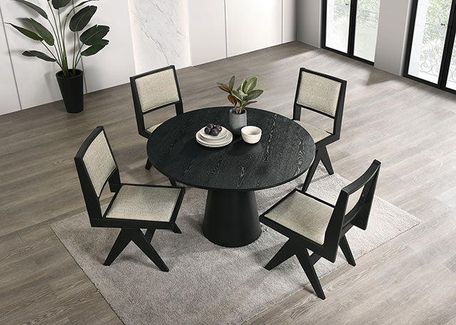 Tottenham 5 Pc Dining Table Set Black - Imperial Furniture (Las Vegas, NV) - Multi Location
