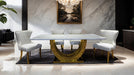 Portanova Gold Chair (2/CTN) - Imperial Furniture (Las Vegas, NV) - Multi Location