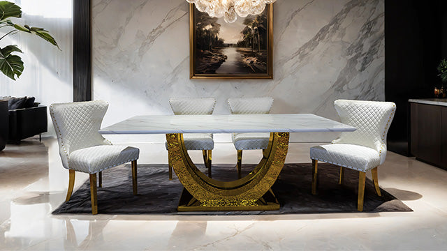 Portanova Gold Chair (2/CTN) - Imperial Furniture (Las Vegas, NV) - Multi Location