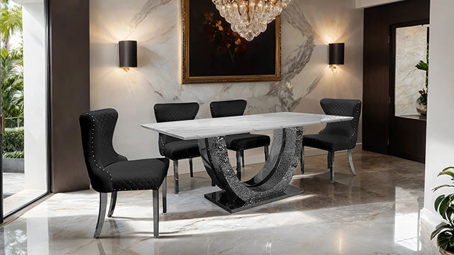 Portanova Silver Chair (2/CTN) - Imperial Furniture (Las Vegas, NV) - Multi Location