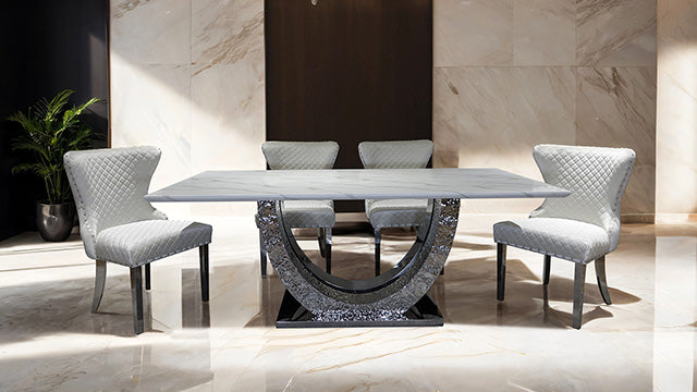 Portanova Silver Chair (2/CTN) - Imperial Furniture (Las Vegas, NV) - Multi Location
