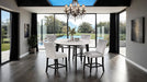 Sabro 5 Pc Dining Table Set Black - Imperial Furniture (Las Vegas, NV) - Multi Location