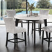 Sabro 5 Pc Counter Ht Table Set Black - Imperial Furniture (Las Vegas, NV) - Multi Location