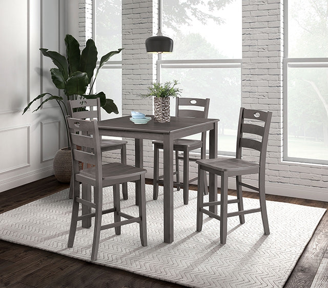 Lubbock 5 Pc. Counter Ht. Table Set - Imperial Furniture (Las Vegas, NV) - Multi Location