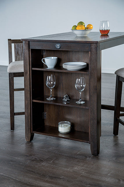 Lescles 3 Pc Counter Ht Set (1 Table + 2 Chairs) - Imperial Furniture (Las Vegas, NV) - Multi Location