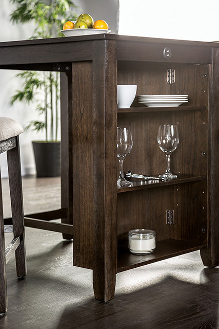 Lescles 3 Pc Counter Ht Set (1 Table + 2 Chairs) - Imperial Furniture (Las Vegas, NV) - Multi Location