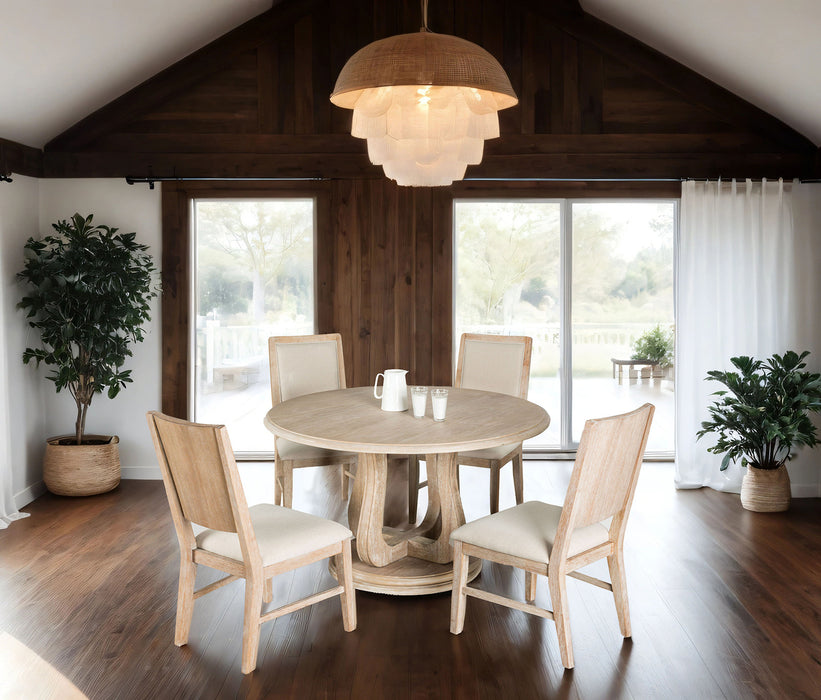 Orbetello 5 Pc Dining Table Set Natural - Imperial Furniture (Las Vegas, NV) - Multi Location