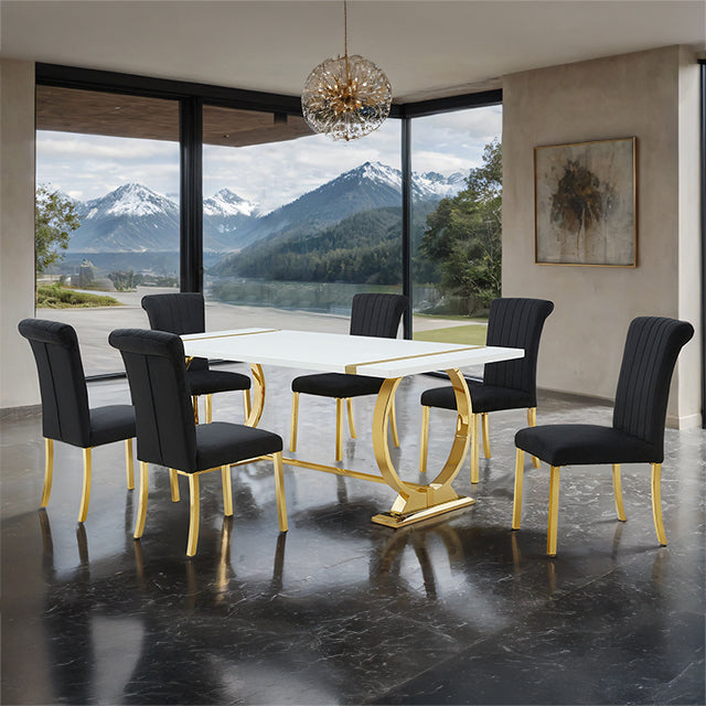 Holbaek 7 Pc 80" Dining Table Set