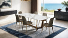 Norelli 7 Pc Dining Table Set Gold - Imperial Furniture (Las Vegas, NV) - Multi Location