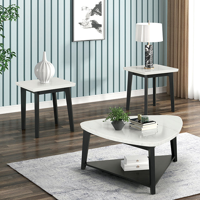 Thisted Triangle Marble Coffee Table - Imperial Furniture (Las Vegas, NV) - Multi Location
