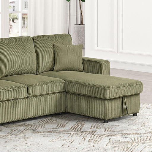 Yves Sectional Green - Imperial Furniture (Las Vegas, NV) - Multi Location