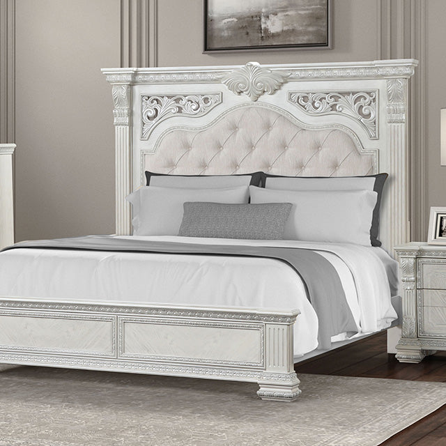 Promenade E.King & Queen Bed Brown & White - Imperial Furniture (Las Vegas, NV) - Multi Location