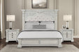 Promenade E.King & Queen Bed Brown & White - Imperial Furniture (Las Vegas, NV) - Multi Location