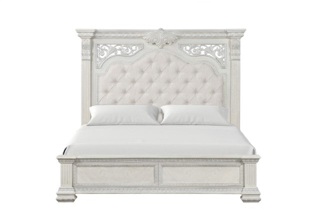 Promenade E.King & Queen Bed Brown & White - Imperial Furniture (Las Vegas, NV) - Multi Location