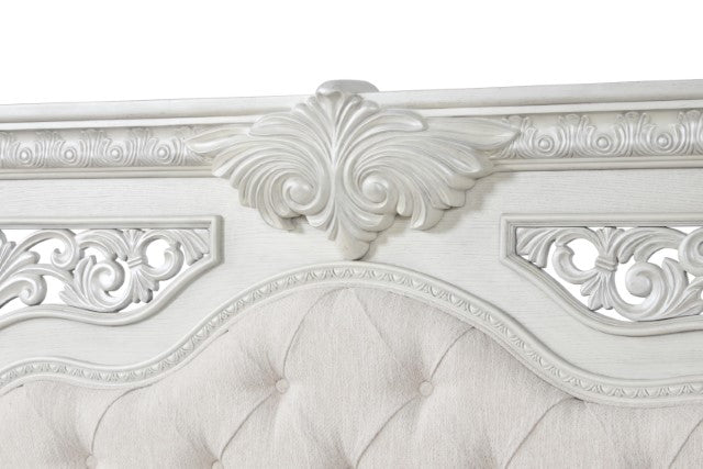 Promenade E.King & Queen Bed Brown & White - Imperial Furniture (Las Vegas, NV) - Multi Location