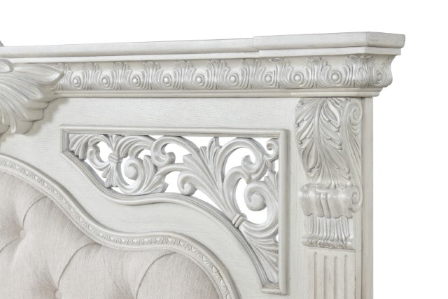 Promenade E.King & Queen Bed Brown & White - Imperial Furniture (Las Vegas, NV) - Multi Location