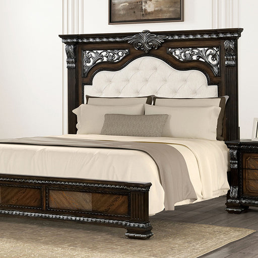 Promenade E.King & Queen Bed Brown & White - Imperial Furniture (Las Vegas, NV) - Multi Location