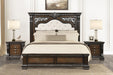 Promenade E.King & Queen Bed Brown & White - Imperial Furniture (Las Vegas, NV) - Multi Location