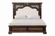 Promenade E.King & Queen Bed Brown & White - Imperial Furniture (Las Vegas, NV) - Multi Location