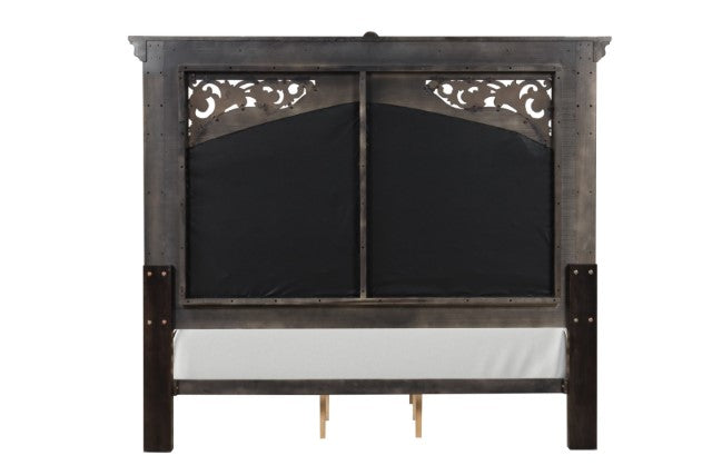 Promenade E.King & Queen Bed Brown & White - Imperial Furniture (Las Vegas, NV) - Multi Location