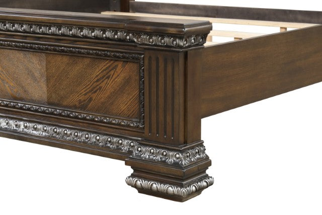 Promenade E.King & Queen Bed Brown & White - Imperial Furniture (Las Vegas, NV) - Multi Location