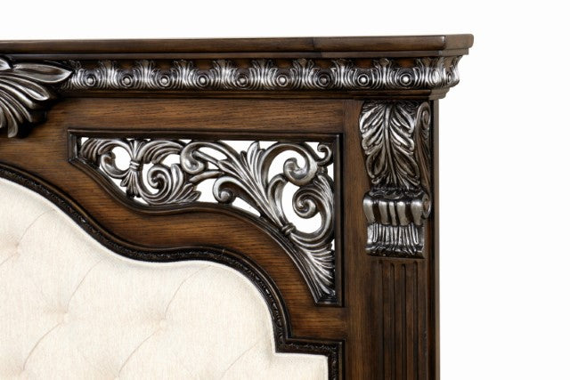 Promenade E.King & Queen Bed Brown & White - Imperial Furniture (Las Vegas, NV) - Multi Location