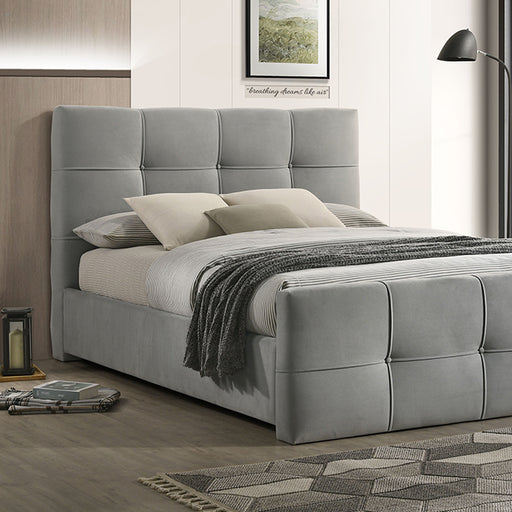 Merced Bed Gray & Ivory - Imperial Furniture (Las Vegas, NV) - Multi Location