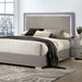 Sinistra Bed Beige, Black, White - Imperial Furniture (Las Vegas, NV) - Multi Location