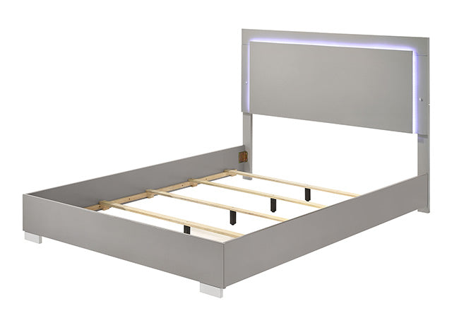 Sinistra Bed Beige, Black, White - Imperial Furniture (Las Vegas, NV) - Multi Location